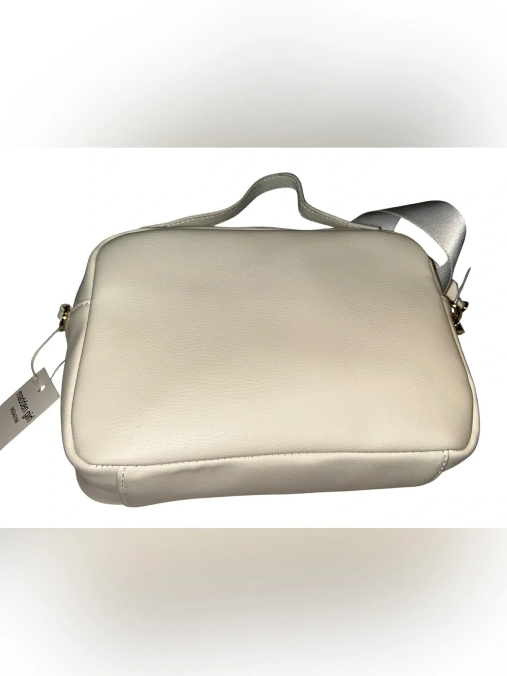 Madden Girl Cream Crossbody with Gold Sequin Accent - Picture 2 of 2